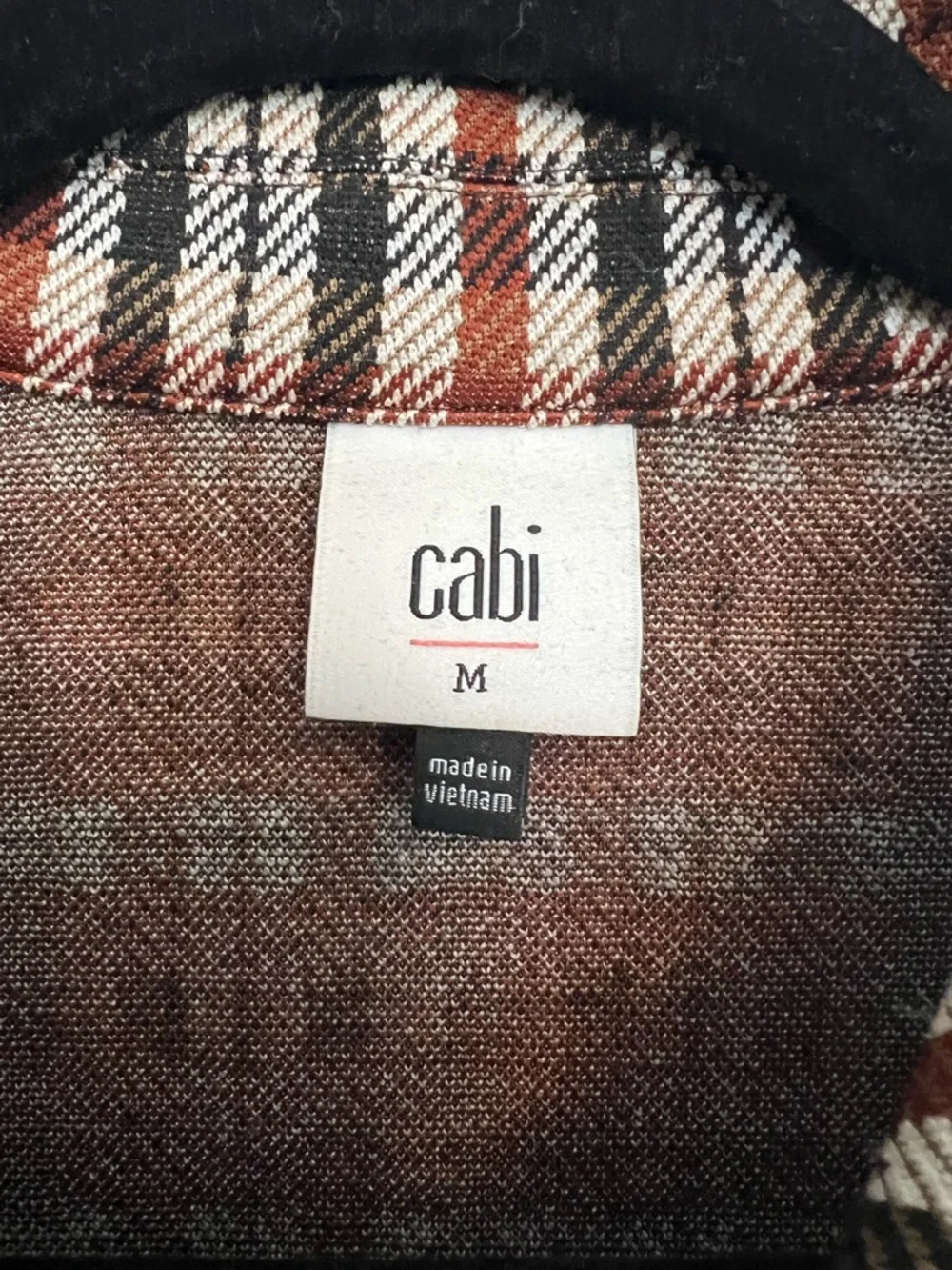 CAbi 4118 Jazzy Jacket Double-Breasted Plaid Peacoat Size M - Picture 6 of 12